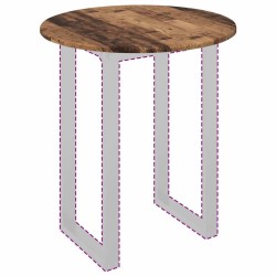Plateau de table Bois ancien Ø 60 x 1,5 cm Bois d'ingénierie 538434538434