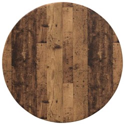 Plateau de table Bois ancien Ø 40 x 1,5 cm Bois d'ingénierie 538436538436