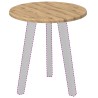 Plateau de table chêne artisanal Ø 40 x 1,5 cm 538437538437