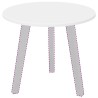 Plateau de table Blanc Ø 50 x 1,5 cm Bois d'ingénierie 538438538438