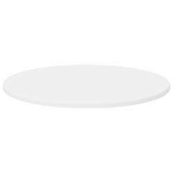 Plateau de table Blanc Ø 50 x 1,5 cm Bois d'ingénierie 538438538438