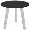 Plateau de table Noir Ø 50 x 1,5 cm Bois d'ingénierie 538439538439