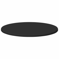 Plateau de table Noir Ø 50 x 1,5 cm Bois d'ingénierie 538439538439