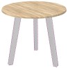 Plateau de table Chêne sonoma Ø 50 x 1,5 cm Bois d'ingénierie 538442538442
