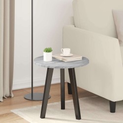 Plateau de table Sonoma gris Ø 40 x 1,5 cm Bois d'ingénierie 538444538444