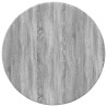 Plateau de table Sonoma gris Ø 40 x 1,5 cm Bois d'ingénierie 538444538444