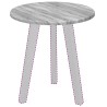 Plateau de table Sonoma gris Ø 40 x 1,5 cm Bois d'ingénierie 538444538444