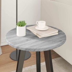 Plateau de table Sonoma gris Ø 40 x 1,5 cm Bois d'ingénierie 538444538444