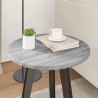 Plateau de table Sonoma gris Ø 40 x 1,5 cm Bois d'ingénierie 538444538444