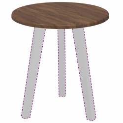 Plateau de table Chêne marron Ø 40 x 1,5 cm Bois d'ingénierie 538446538446
