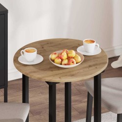 Plateau de table chêne artisanal Ø 60 x 1,5 cm 538447538447