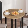 Plateau de table chêne artisanal Ø 60 x 1,5 cm 538447538447