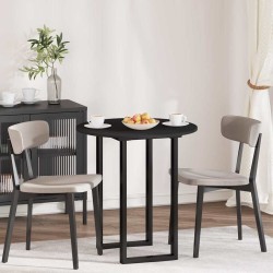 Plateau de table Noir Ø 70 x 1,5 cm Bois d'ingénierie 538448538448