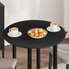 Plateau de table Noir Ø 70 x 1,5 cm Bois d'ingénierie 538448538448