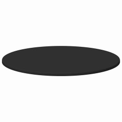 Plateau de table Noir Ø 70 x 1,5 cm Bois d'ingénierie 538448538448