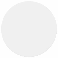 Plateau de table Blanc Ø 70 x 1,5 cm Bois d'ingénierie 538449538449