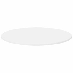 Plateau de table Blanc Ø 70 x 1,5 cm Bois d'ingénierie 538449538449