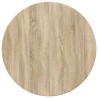 Plateau de table Chêne sonoma Ø 70 x 1,5 cm Bois d'ingénierie 538452538452
