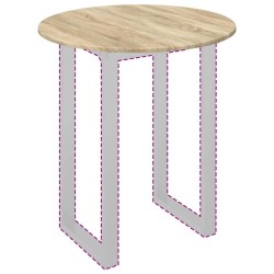 Plateau de table Chêne sonoma Ø 70 x 1,5 cm Bois d'ingénierie 538452538452