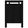 Banc d'entrée Noir 110x40x60 cm Bois de pin massif 538453538453