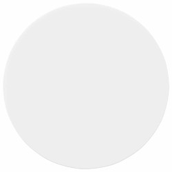 Plateau de table Blanc Ø 60 x 1,5 cm Bois d'ingénierie 538457538457