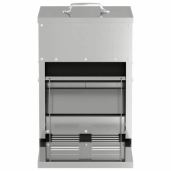 Nourrisseur à pédale pour poules Argent 25 x 42 x 40 cm 538464538464