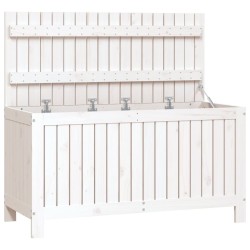 Boîte de rangement de jardin Blanc 115x49x60 cm Bois de pin 538465538465