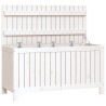 Boîte de rangement de jardin Blanc 115x49x60 cm Bois de pin 538465538465