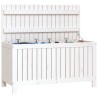 Boîte de rangement de jardin Blanc 115x49x60 cm Bois de pin 538465538465