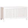 Boîte de rangement de jardin Blanc 115x49x60 cm Bois de pin 538465538465