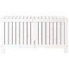 Boîte de rangement de jardin Blanc 115x49x60 cm Bois de pin 538465538465