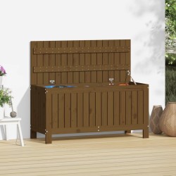 Boîte de rangement de jardin Marron miel 108x42,5x54cm Bois pin 538467538467