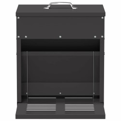 Nourrisseur à pédale pour poules Noir 33 x 42 x 40 cm 538469538469