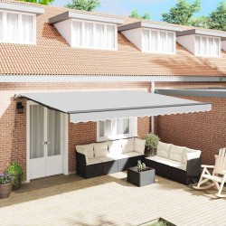 Cadre d'auvent Anthracite 4,5 x 2,5 m Aluminium 538476538476