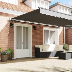 Cadre d'auvent Anthracite 4,5 x 2,5 m Aluminium 538476538476