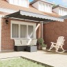 Cadre d'auvent Anthracite 3 x 2,5 m Aluminium 538478538478