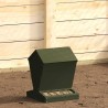 Mangeoire pour poules Vert olive 30 x 30 x 39 cm 538481538481