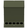 Mangeoire pour poules Vert olive 30 x 30 x 39 cm 538481538481