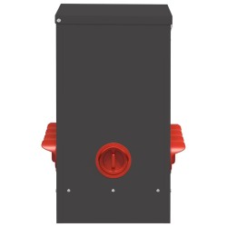 Mangeoire pour poules Noir 60,5 x 29 x 51 cm 538482538482