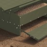 Nourrisseur à pédale pour poules Vert olive 75 x 53 x 20,5 cm 538485538485