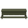 Nourrisseur à pédale pour poules Vert olive 75 x 53 x 20,5 cm 538485538485