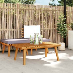 Table basse de jardin 90x55x35 cm Bois solide d'acacia 538486538486