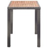 Table de jardin Anthracite et marron 123x60x74 cm Bois d'acacia 538489538489