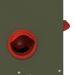 Mangeoire pour poules Vert olive 40,5 x 25 x 38 cm 538490538490