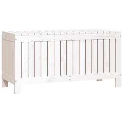 Boîte de rangement de jardin Blanc 108x42,5x54 cm Bois de pin 538494538494