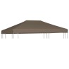 Toile supérieure de gazebo 310 g/m² 3x4 m Taupe 538495538495