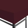 Toile supérieure de gazebo 310 g/m² 3x3 m Bordeaux 538497538497