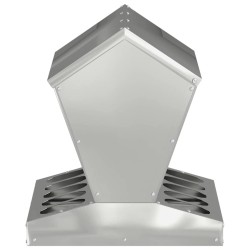 Mangeoire pour poules Argent 40 x 40 x 45 cm Acier galvanisé 538499538499