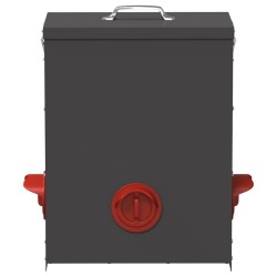 Mangeoire pour poules Noir 32,5 x 20,5 x 43 cm 538505538505