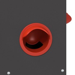 Mangeoire pour poules Noir 32,5 x 20,5 x 43 cm 538505538505